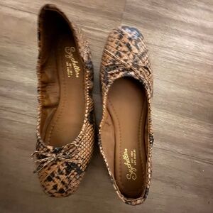 Seychelles Flats Snake Print size 8